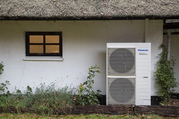 Varmepumpe hos familien Flytlie ved Vejle