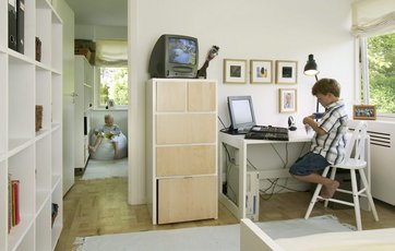 Indret børneværelserne til gæsteværelse eller walk in closet
