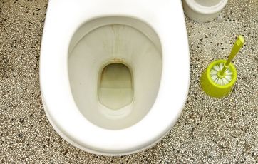 Brune striber i toilettet