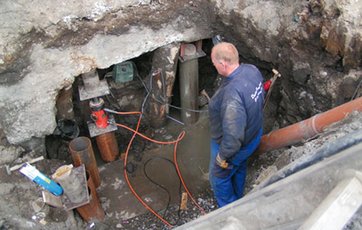 Pælenedramning til forstærkning af fundament