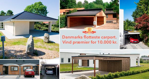 Seks eksempler på en flot carport - er din carport flottere?