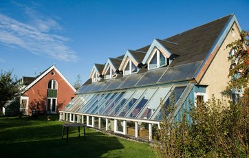 Hus med solceller