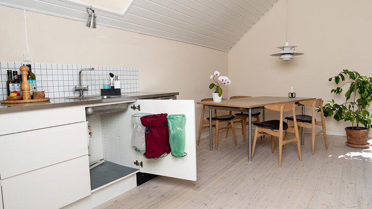 Minimer mængden af affald - og få plads til at affaldssortere