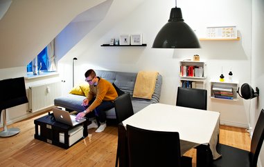 Plads til det hele på 28 kvadratmeter