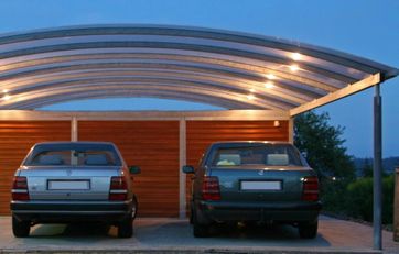 Udendørs belysning ved carport