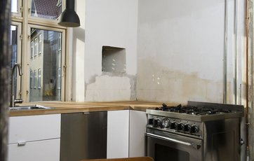 køkken under renovering