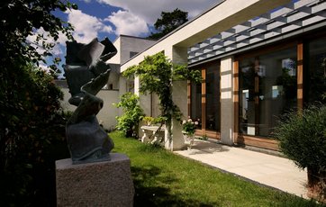 Overdækket terrasse.