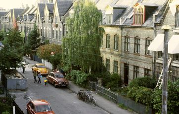 Mange byhuse er i dag blevet opdelt, så der er plads til flere familier.