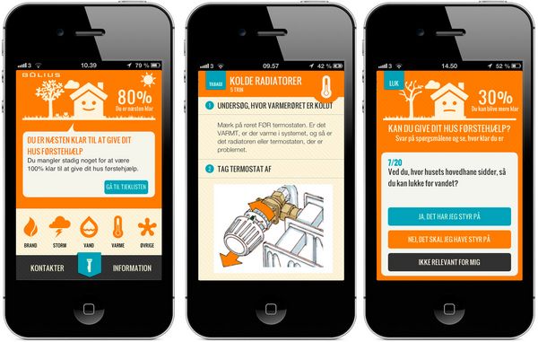 I Bolius app Førstehjælp til dit hus kan du lynhurtigt få svar, hvis du har akut brug for vejledning. Du kan finde løsninger på i alt 39 konkrete problemer fx ild i møbler, sprængt vandrør og utæt opvaskemaskine.