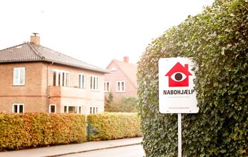 Kom indbrud til livs med nabohjælp. Foto: Det Kriminalpræventive Råd og Trygfonden