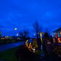 Festlig udendørs julepynt