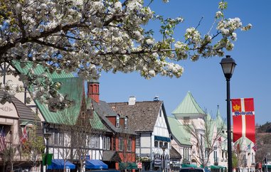 Den danske landsby Solvang i Californien i USA