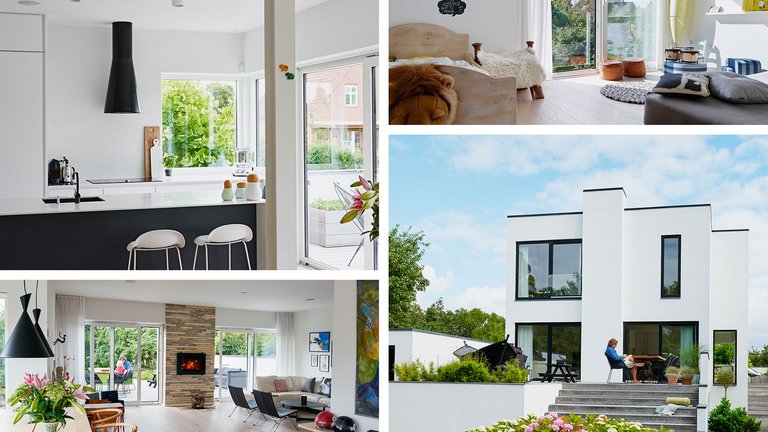 Bungalow blev til funkisvilla i 2 etager