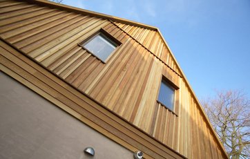Tilbygning med førstesal på eksistrende hus