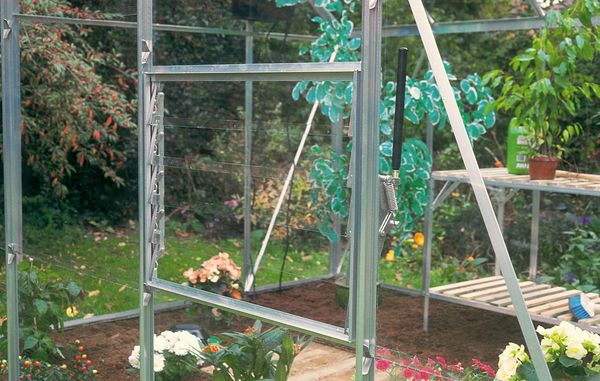drivhus med planter