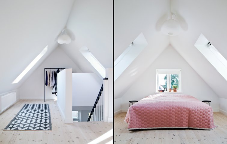 loft ombygget til soveværelse