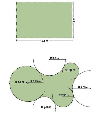 Tegn dit blomsterbed - plan over bed