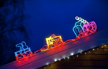 Juletoget er ligesom meget andet af pynten købt i Tyskland.