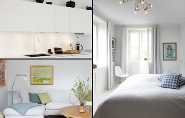 Pernilles forvandlede lejlighed: Fra brun til hvid