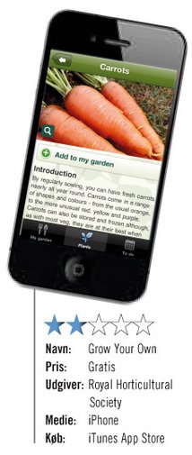 iphone med app til haven