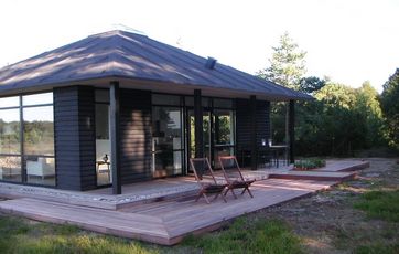 terrasse i forlængelse af hus