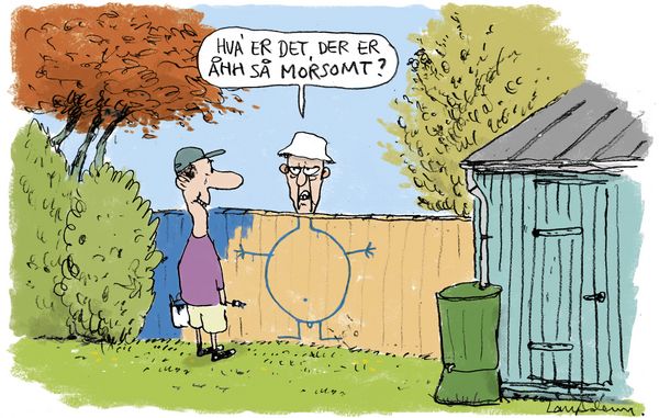 Male fælles hegn eller plankeværk i skel Male fælles hegn eller plankeværk i skel