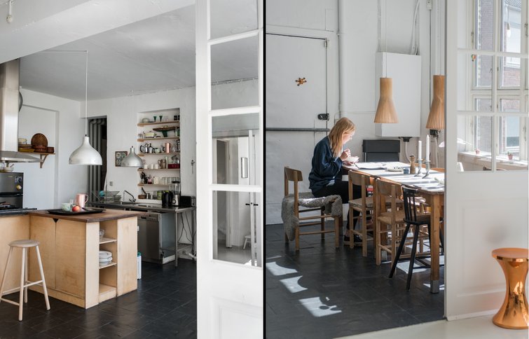 køkken og spisestue i lejlighed, københavn
