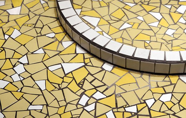 badeværelsesgulv af mosaik fliser