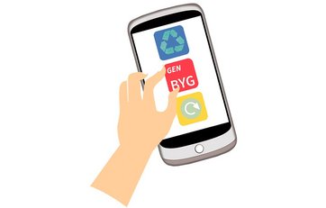 Der findes flere apps hvor du kan finde genbrug og byggematerialer
