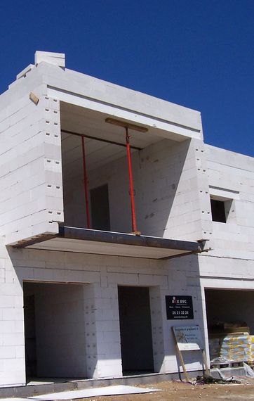 Facade af gasbeton