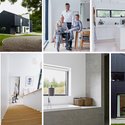 Sort lade i skoven som familiebolig