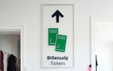 Vejviserskiltet for DSB er Simons afgangsprojekt fra Arkitektskolen. Foto: Jan Ove Kristensen