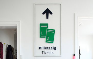 Vejviserskiltet for DSB er Simons afgangsprojekt fra Arkitektskolen. Foto: Jan Ove Kristensen