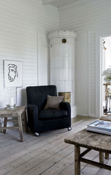 I et fredet hus kræver det tilladelse at fjerne nagelfast inventar som fx en gammel pejs eller kakkelovn.