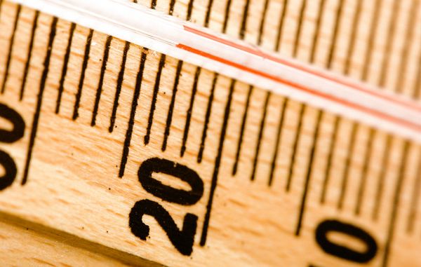 Termometer i træ