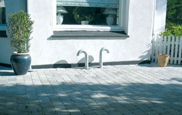 Ventilation af krybekælder med svanehalse.