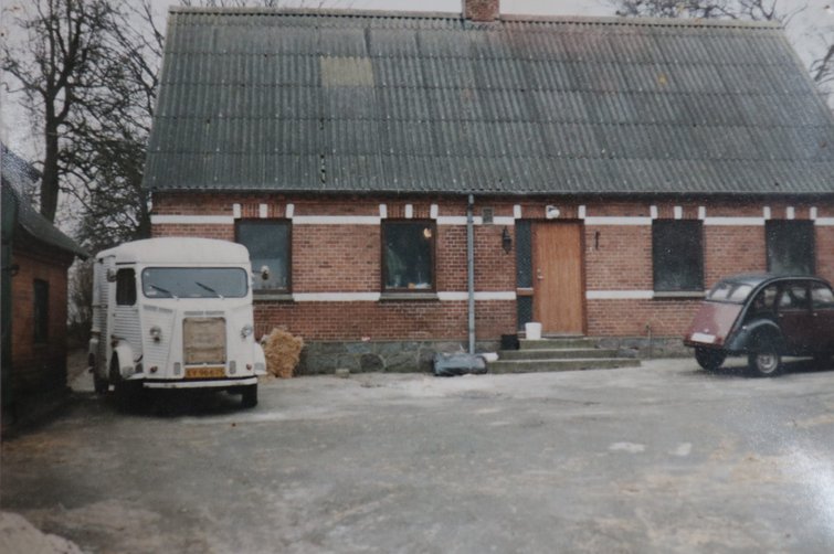 Gård med gårdsplads