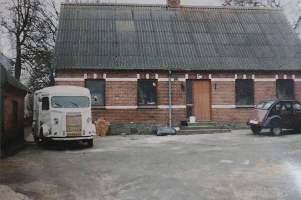 Gård med gårdsplads