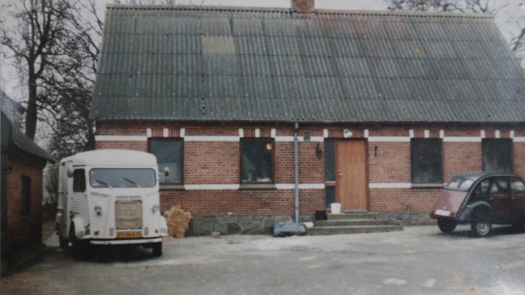 Gård med gårdsplads