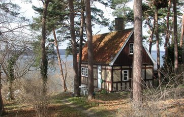 Det gamle skovhus, der blev revet ned.