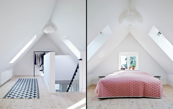 loft ombygget til soveværelse