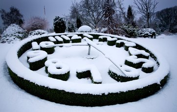 I den engelske have, har parret "installeret" et haveur af buskbom. Og det virker faktisk! Foto: Lene K. Ishøy