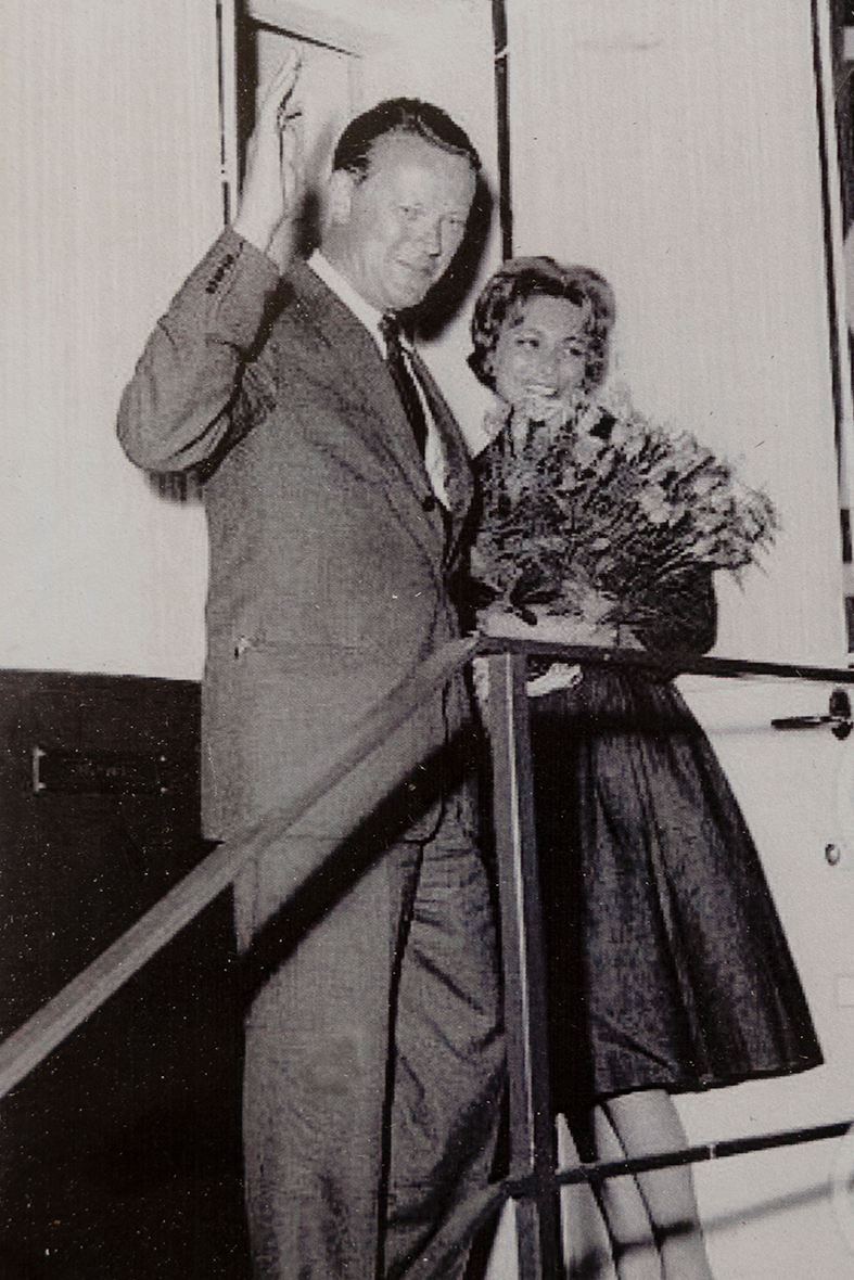 Jens Otto Krag og Helle Virker