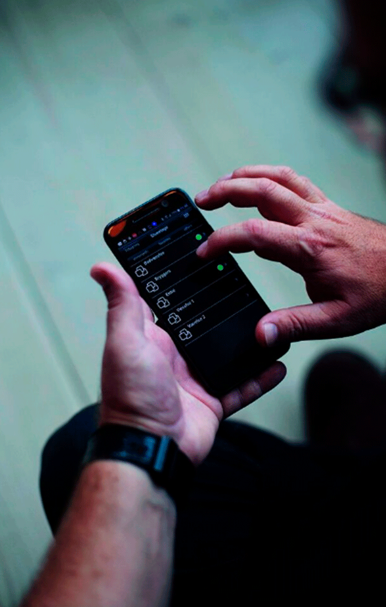smart styring med app