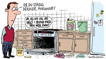 rengøring af ovn tegning