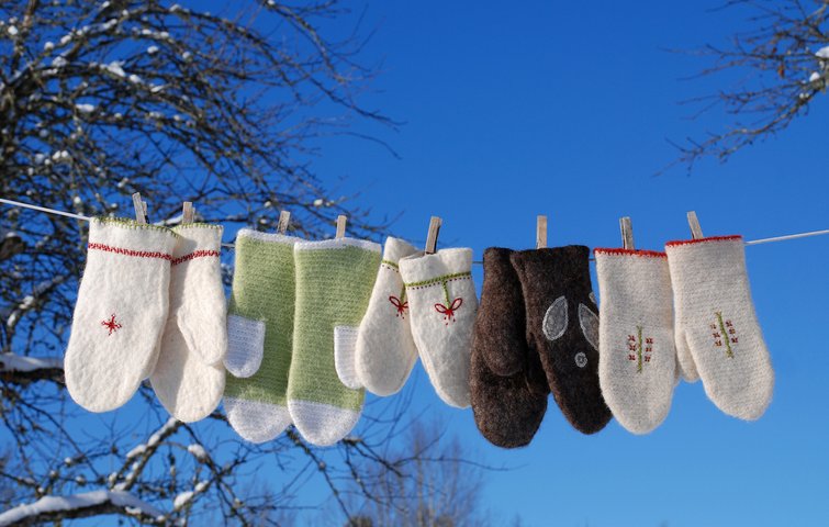 Kan du tørre tøj udenfor i Tjek, hvordan du tøj om vinteren