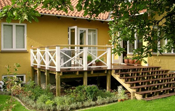 Valg af terrasse Altan afskærmning glas