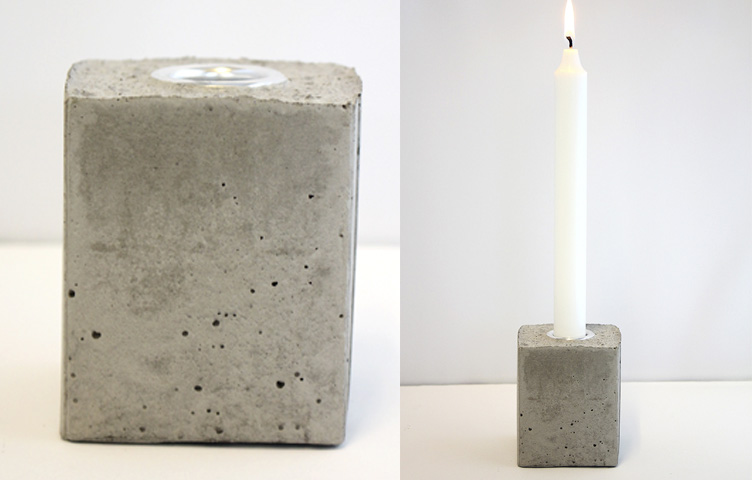 Lysestager i beton sådan laver du dem selv