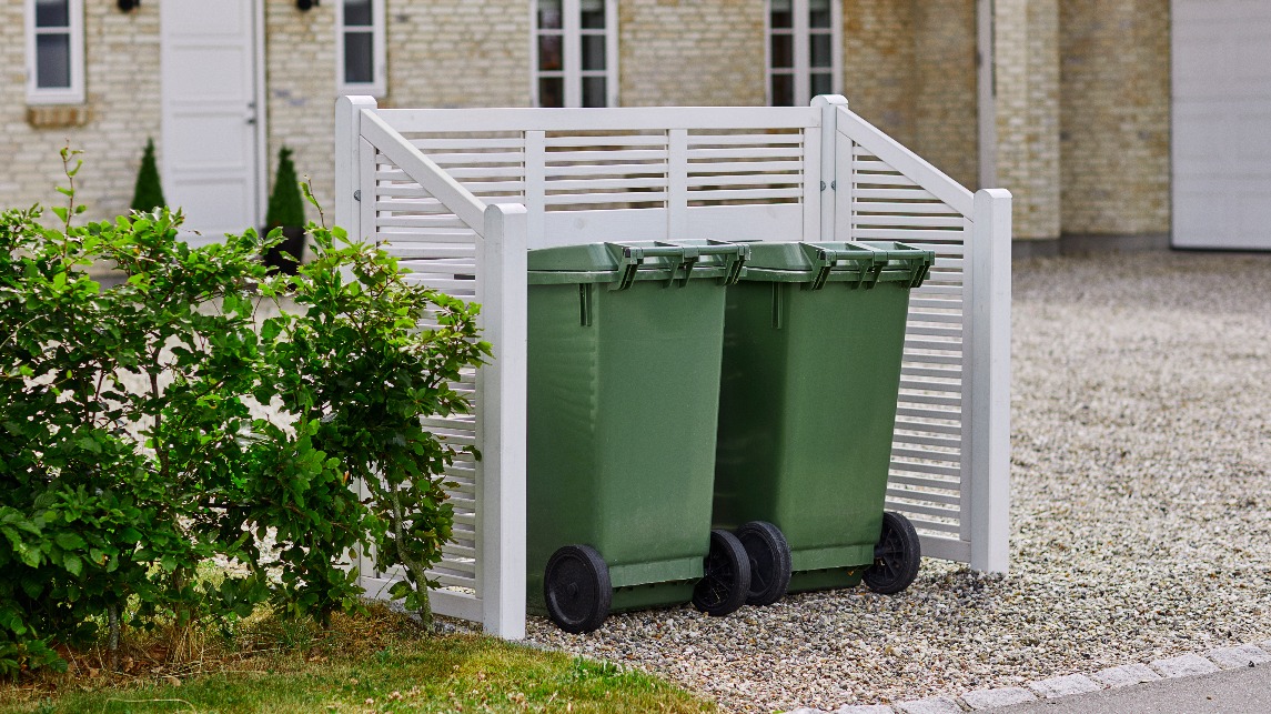 gode råd: Sådan kan skjule dine skraldespande affaldscontainere